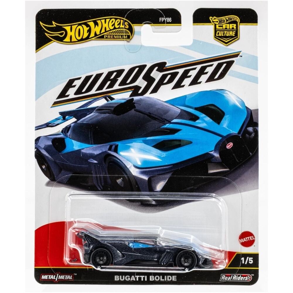 Hot Wheels Bugatti Bolide Euro Speed Premium Blue